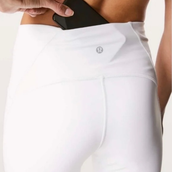 Lululemon Train Times High Waist / White / Luxtreme Mesh Leggings - Picture 7 of 8